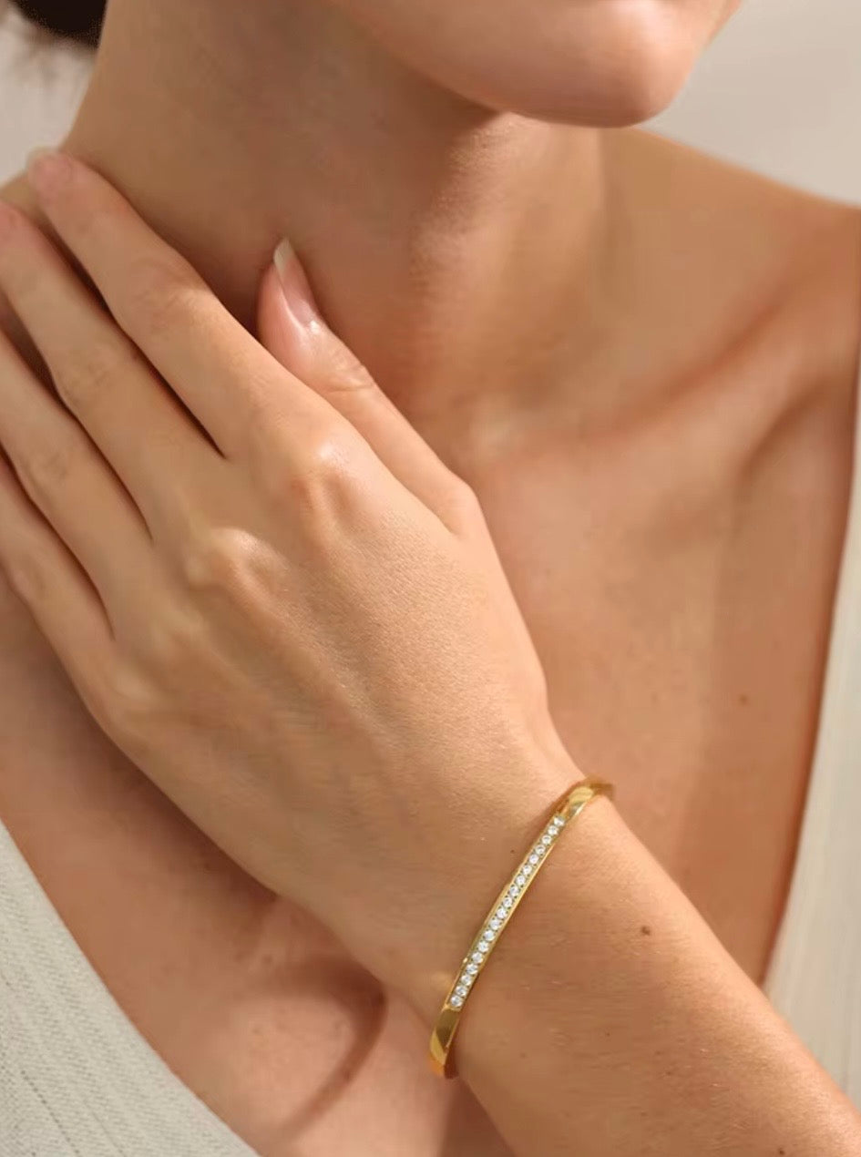 Diamond Row Bangle