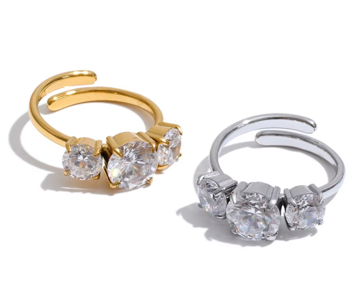 Trinity Crystal Ring
