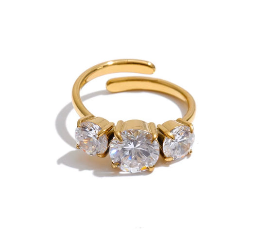 Trinity Crystal Ring