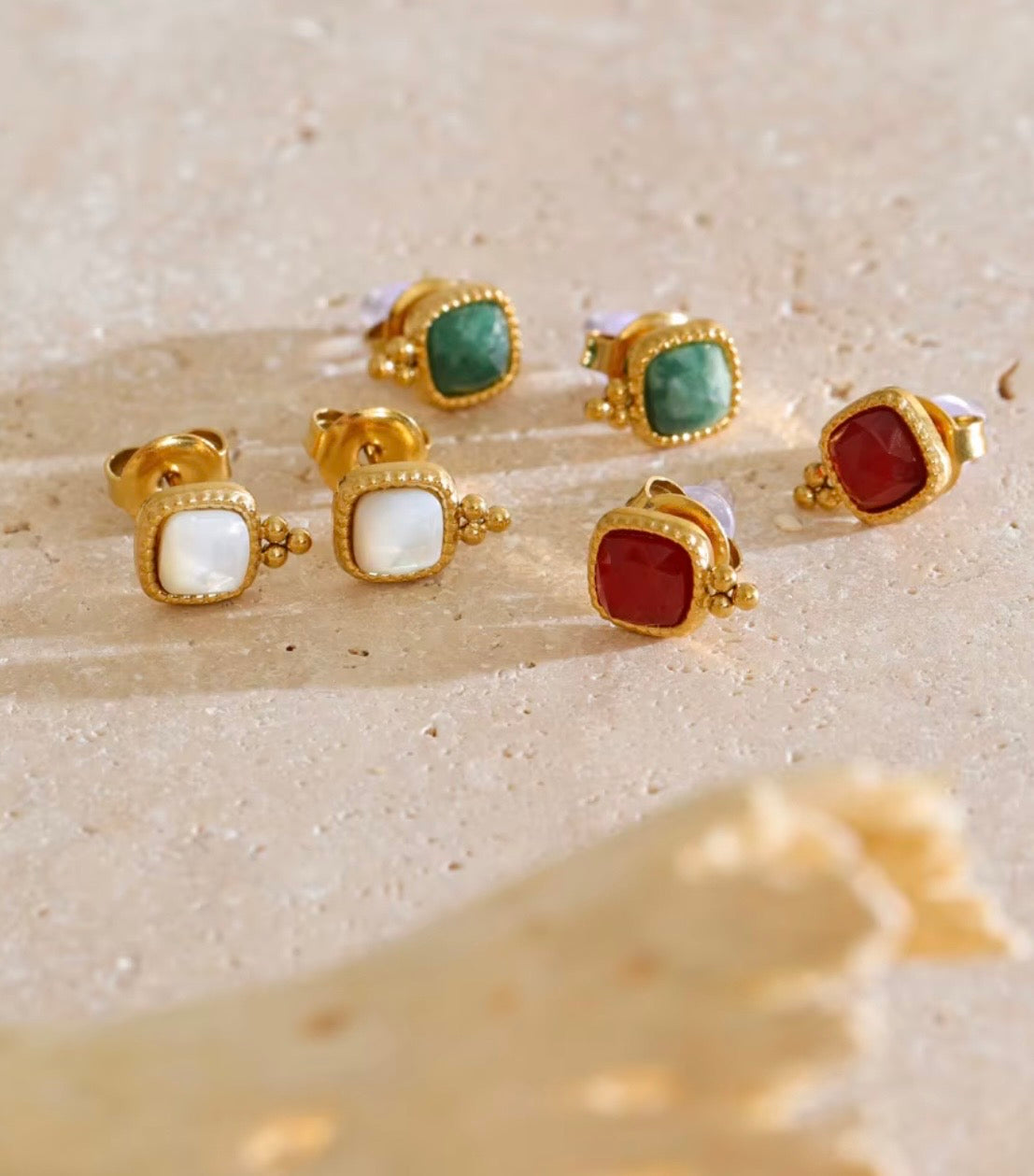 Vintage Gemstone Studs