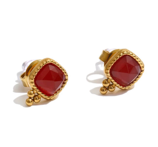 Vintage Gemstone Studs