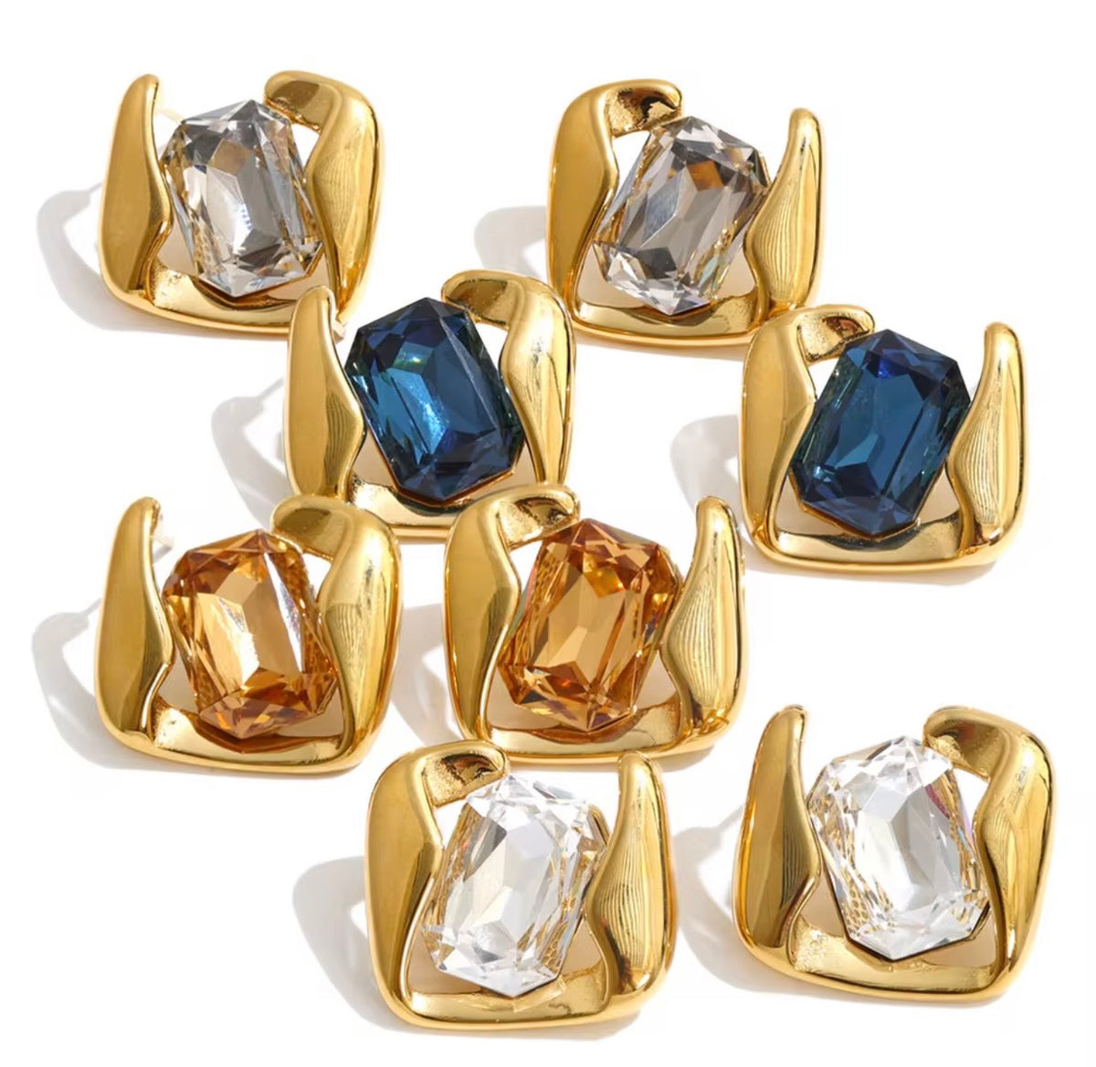 Statement Cube Studs