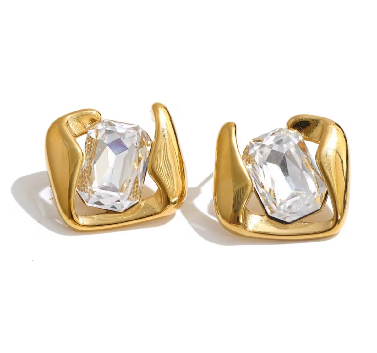 Statement Cube Studs