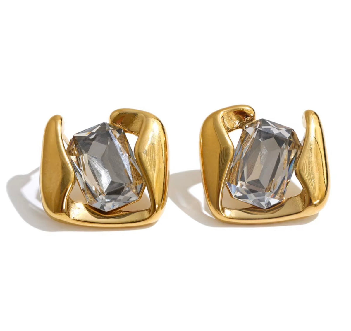 Statement Cube Studs
