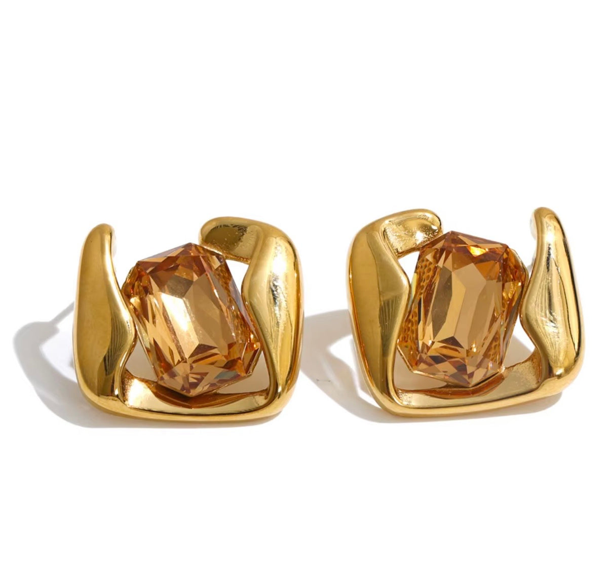 Statement Cube Studs