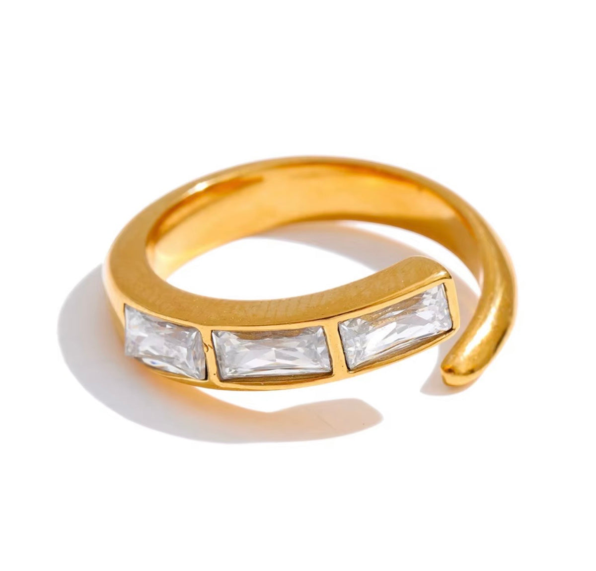 Lyra Baguette Ring