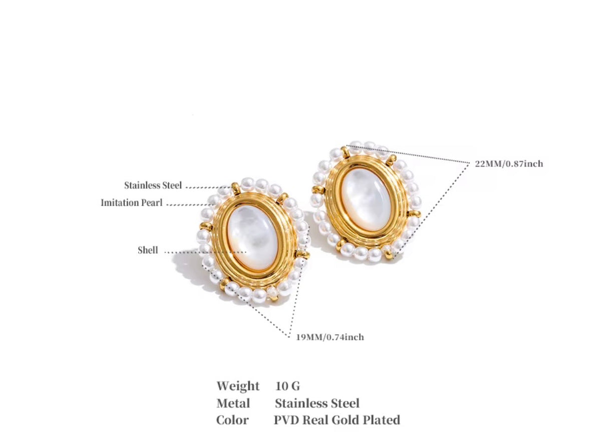 Ophelia Pearl Studs
