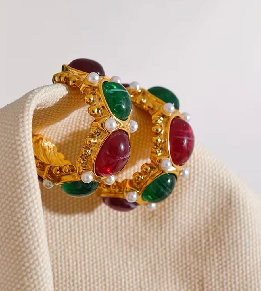 Scarlet Sage Earrings