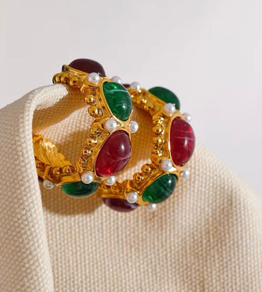 Scarlet Sage Earrings